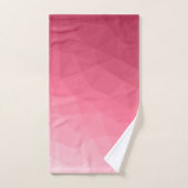 Rose rosa Gefälle geometrisches Messmuster Badhandtuch Set (Handtuch)