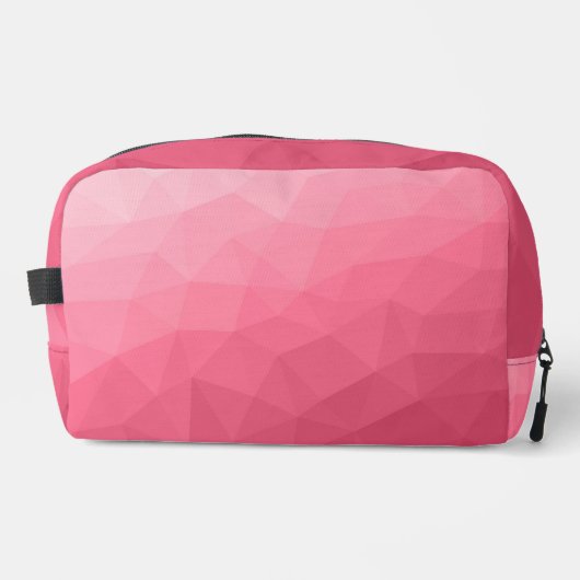 Rose rosa Gefälle geometrisches Messmuster Waschbeutel (Vorderseite)