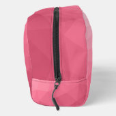 Rose rosa Gefälle geometrisches Messmuster Waschbeutel (Rechts)