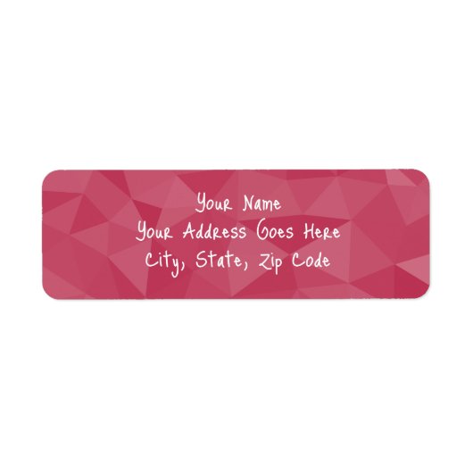 Rose rosa geometrisches Maschenmuster (Vorne)