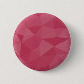 Rose rosa geometrisches Maschenmuster Button (Vorderseite)
