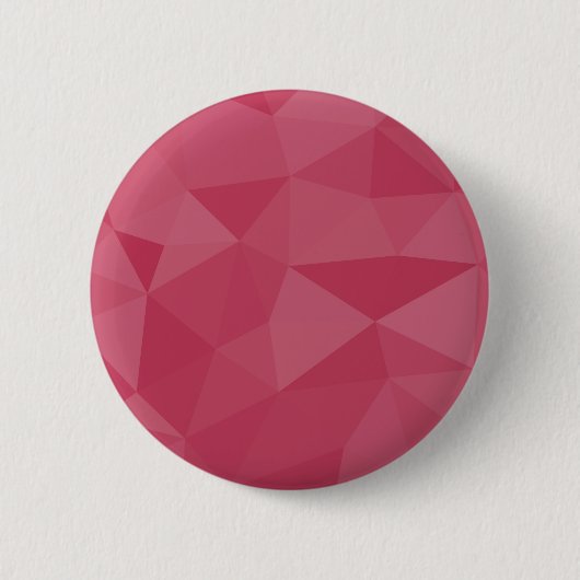 Rose rosa geometrisches Maschenmuster Button (Vorderseite)