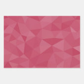 Rose rosa geometrisches Maschenmuster Geschenkpapier Set (Vorderseite)