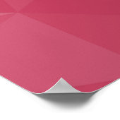 Rose rosa geometrisches Maschenmuster Poster (Ecke)