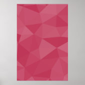 Rose rosa geometrisches Maschenmuster Poster (Vorne)