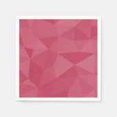 Rose rosa geometrisches Maschenmuster Serviette (Vorderseite)