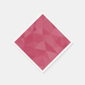 Rose rosa geometrisches Maschenmuster Serviette (Ecke)