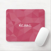 Rose rosa geometrisches Messmuster Individuelle Na Mousepad (Mit Mouse)