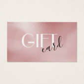 Rose Rosa Geschenkkarte (Vorderseite)