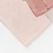 Rose Rosa Glitzer Effekt Zwei Mädchen Letter Note Fleecedecke (Ecke)