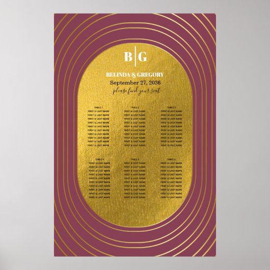 Rose Rosa & Gold Moderne Hochzeitsskala Poster (Vorne)