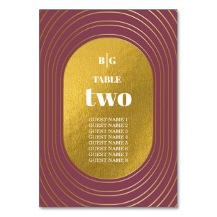 Rose Rosa & Gold Moderne Minimalistische Hochzeit Tischnummer