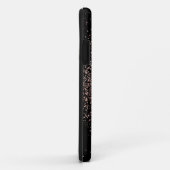 Rose Rosa Gold und Schwarz Monogramm Case-Mate iPhone Hülle (Hinten/Rechts)