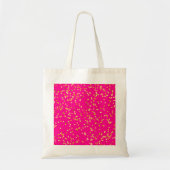 Rose Rosa goldfarbene Glitzern Tragetasche (Vorne)