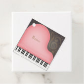 Rose Rosa Grand Piano Geschenkanhänger (Beispiel)