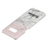 Rose Rosa graue Marmorbezeichnung Case-Mate Samsung Galaxy Hülle (Unterseite)