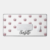 Rose Rosa-Königskrone Schreibtischunterlage (Tastatur & Maus)