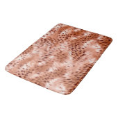 Rose Rosa Leopard Badematte (Schrägansicht)