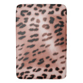 Rose Rosa Leopard Badematte (Vorderseite Vertikal)