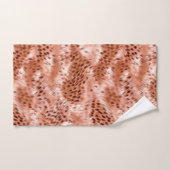 Rose Rosa Leopard Badhandtuch Set (Handtuch)