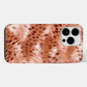 Rose Rosa Leopard iPhone Hülle (Rückseite (Horizontal))