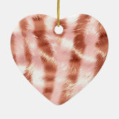 Rose Rosa Leopard Keramik Ornament (Hinten)