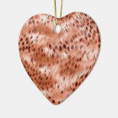Rose Rosa Leopard Keramik Ornament (Links)