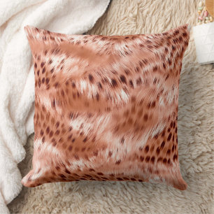 Rose Rosa Leopard Kissen