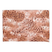 Rose Rosa Leopard Kissenbezug (Vorderseite-Links)