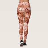 Rose Rosa Leopard Leggings (Rückseite)