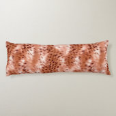Rose Rosa Leopard Seitenschläferkissen (Rückseite)