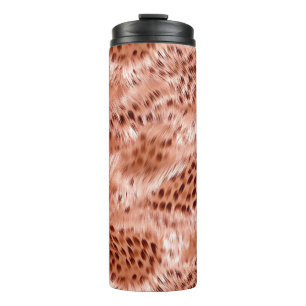 Rose Rosa Leopard Thermosbecher