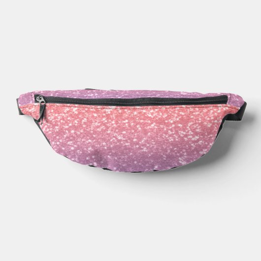 Rose Rosa lila Lavendel Glitzern Bauchtasche (Ablage )