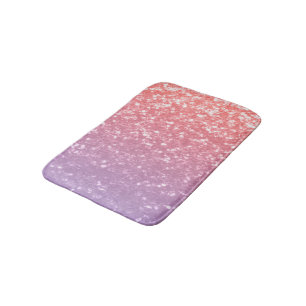 Rose Rosa lila Lavendel Imitate Glitzern Glitzer Badematte