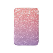 Rose Rosa lila Lavendel Imitate Glitzern Glitzer Badematte (Vorderseite Vertikal)