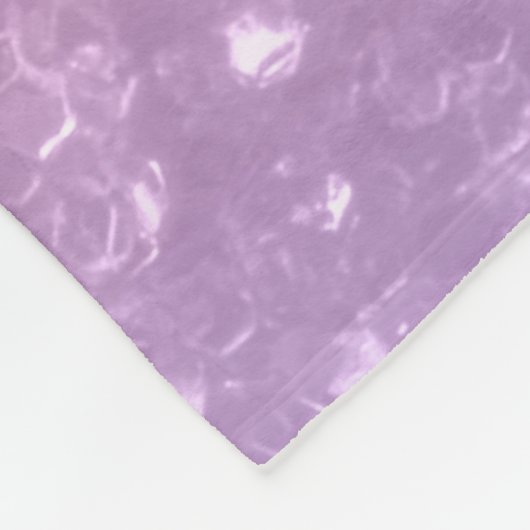 Rose Rosa lila Lavendel Imitate Glitzern Glitzer Fleecedecke (Ecke)