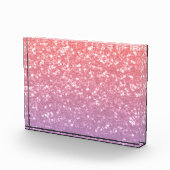 Rose Rosa lila Lavendel Imitate Glitzern Glitzer Fotoblock (Rechts)