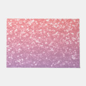 Rose Rosa lila Lavendel Imitate Glitzern Glitzer Fußmatte (Vorderseite)