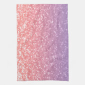 Rose Rosa lila Lavendel Imitate Glitzern Glitzer Geschirrtuch (Vertikal)