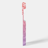 Rose Rosa lila Lavendel Imitate Glitzern Glitzer iPhone Hülle (Linke Seite)