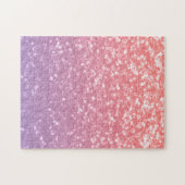 Rose Rosa lila Lavendel Imitate Glitzern Glitzer Puzzle (Horizontal)