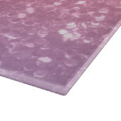 Rose Rosa lila Lavendel Imitate Glitzern Glitzer Schneidebrett (Ecke)