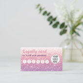 Rose Rosa lila Lavendel Imitate Glitzern Glitzer Treuekarte (Stehend Vorderseite)