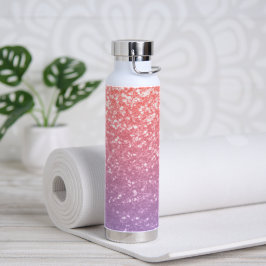 Rose Rosa lila Lavendel Imitate Glitzern Glitzer Trinkflasche