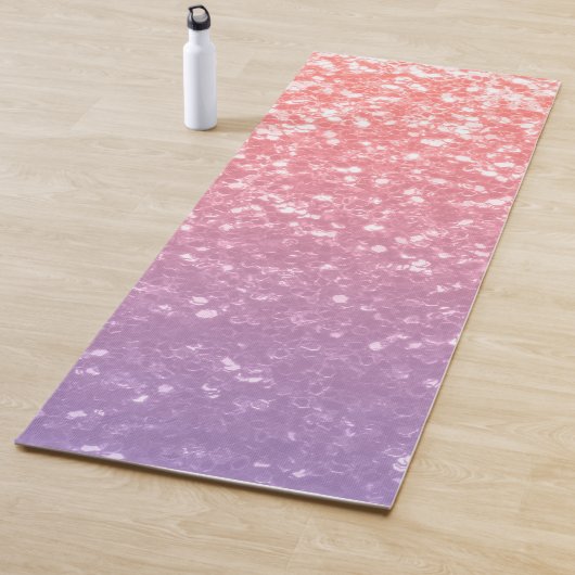 Rose Rosa lila Lavendel Imitate Glitzern Glitzer Yogamatte (Beispiel)