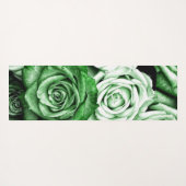 Rose Rosa Marmor Glitzer Yoga Mat Yogamatte (Rückseite (Horizontal))