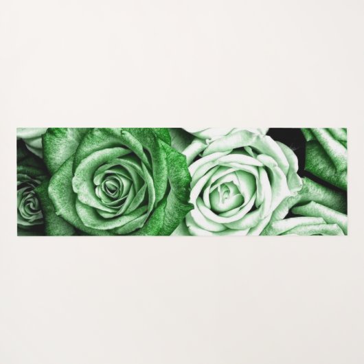 Rose Rosa Marmor Glitzer Yoga Mat Yogamatte (Rückseite (Horizontal))