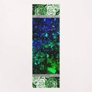 Rose Rosa Marmor Glitzer Yoga Mat Yogamatte