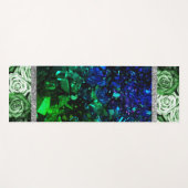 Rose Rosa Marmor Glitzer Yoga Mat Yogamatte (Vorderseite (Horizontal))