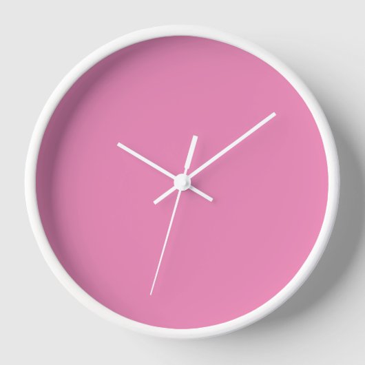 Rose Rosa Mauer Uhr (Vorderseite)